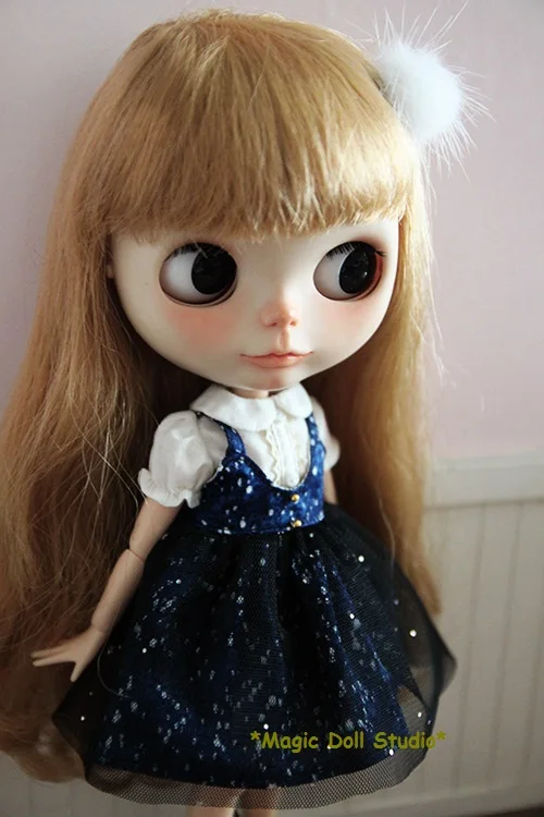 [MG331] Новинка 2019 бесплатная доставка Кукольное платье Neoblythe # платье-жилет с узором