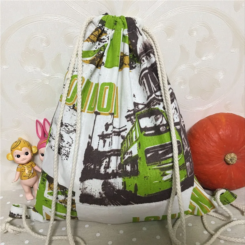 YILE хлопковый льняной дорожный рюкзак на шнурке Студенческая сумка для книг