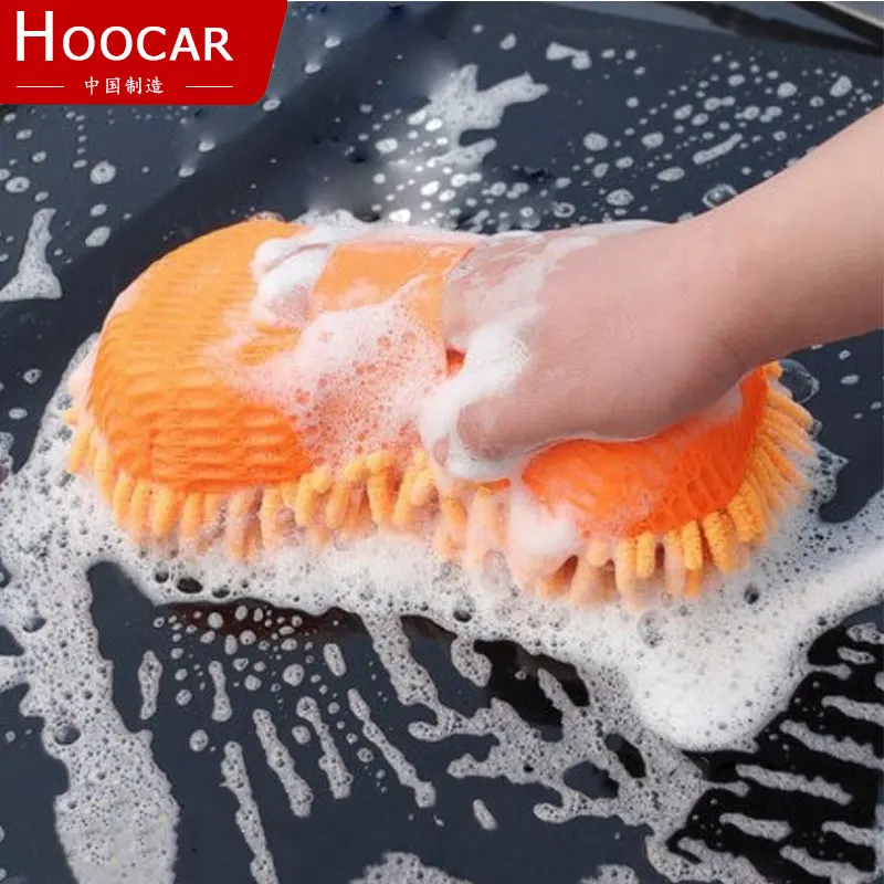 Коралл в форме тончайший слой синели губка для мытья автомобиля окна бытовой