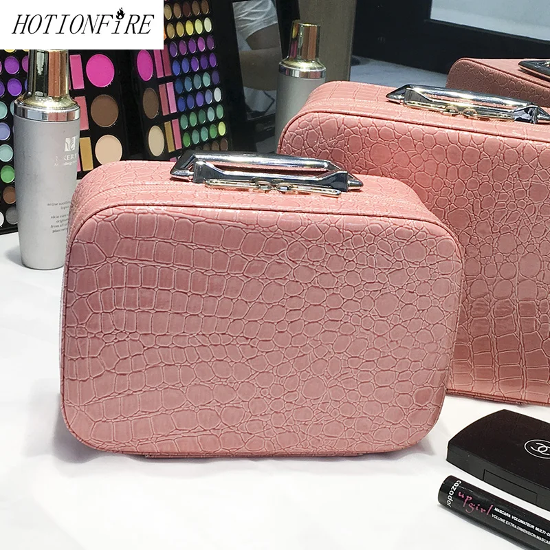 

Lady Alligator New Cosmetic Case Travel Portable Receive Large Capacity High Quality Simple Versatile Fresh Sweet Waterproof Bag