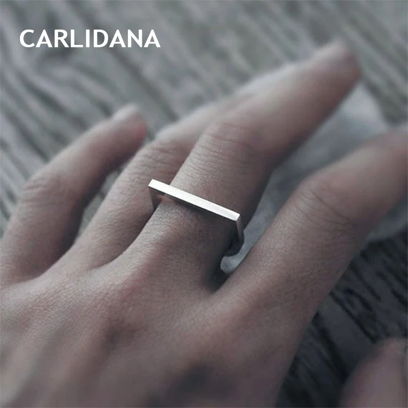 Кольцо CARLIDANA из нержавеющей стали в стиле панк для женщин минималистичные