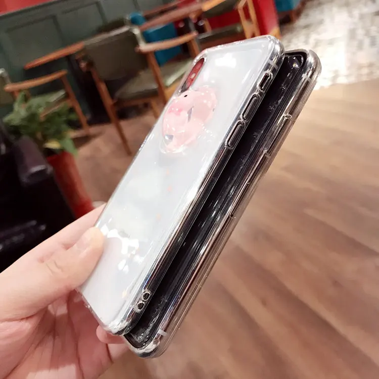 Чехол для телефона Huawei mate 9 10 20 lite pro Nova 2 plus 3i милый 3D блеск Сердце Медведь Мягкий