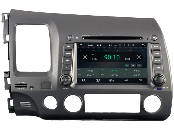 Android 8 0 автомобильный DVD GPS для HONDA CIVIC (2006 2011) Поддержка DVR WIFI DSP DAB OBD Octa Core 4 Гб RAM 32 ROM|car