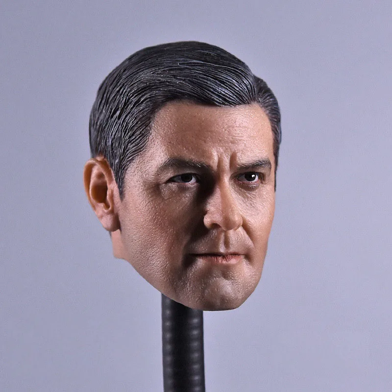 1/6 Scale Smiing George Clooney Argo резьба по головке лепка мужская версия модель короткие волосы головная игра для 12 &quot