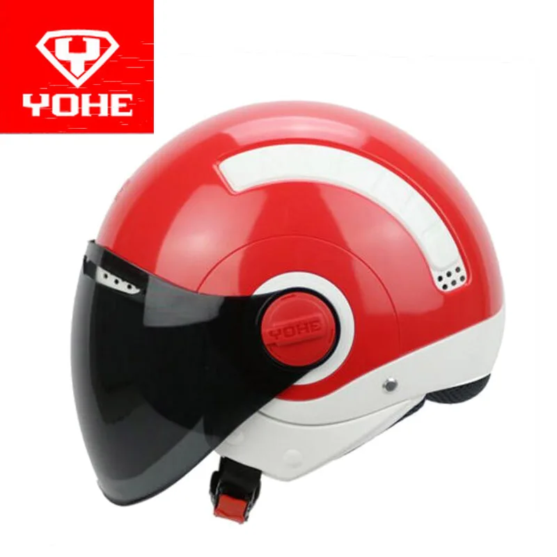 Мотоциклетный мини шлем YOHE Half Face мотоциклетные шлемы с полулицевой поверхностью