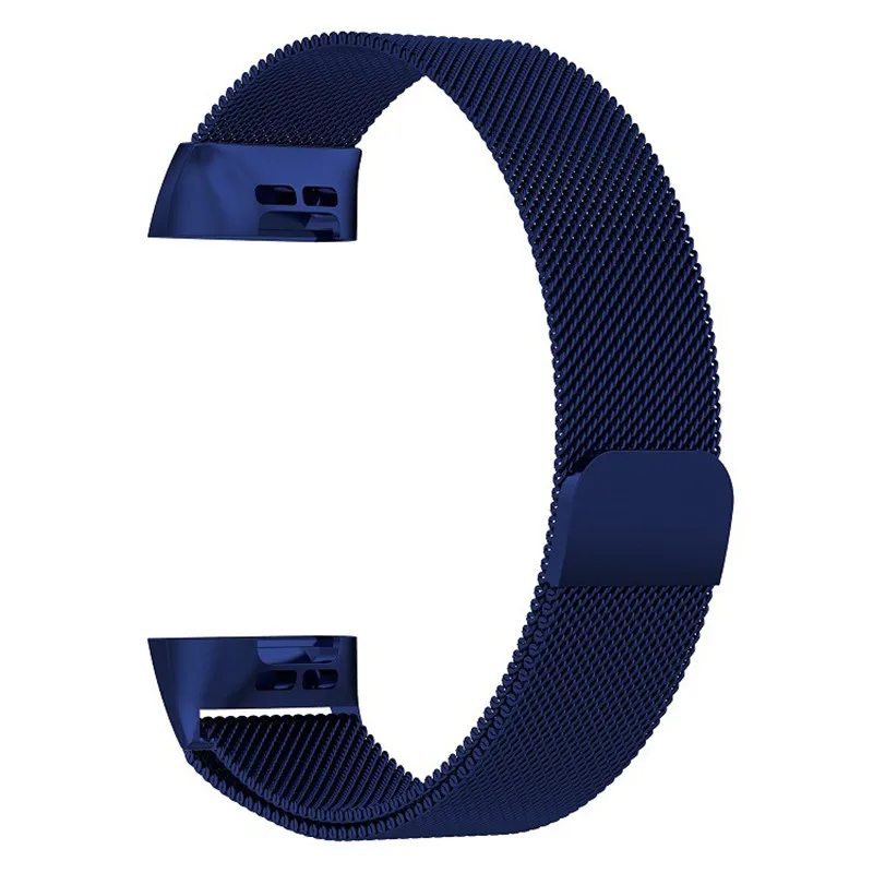 Металлические Магнитные дышащие полосы для Fitbit Charge 3 из нержавеющей стали для женщин и мужчин маленький большой ремешок для спортивных часов браслет часы 9,28