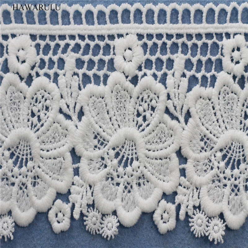 

HAWARULU 2yard DIY White lace fabric milk lace curtains accessories curtains lace fabric lace strips wedding decoration