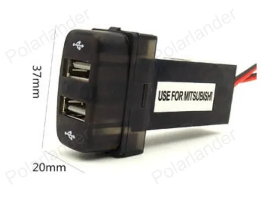 Двойной 2-портовый USB Адаптер 5В 2.1A автомобильный DC-DC Преобразователь мощности для
