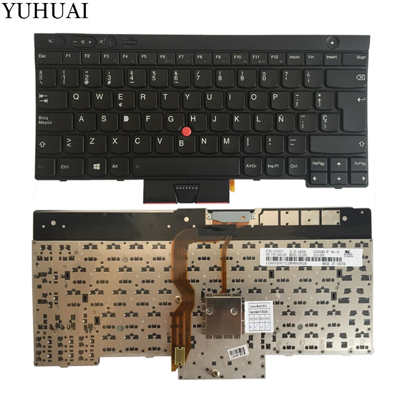 Новая клавиатура SP для ноутбука LENOVO THINKPAD T530 T530i T430 T430s X230 W530 L430 L530 черная испанская