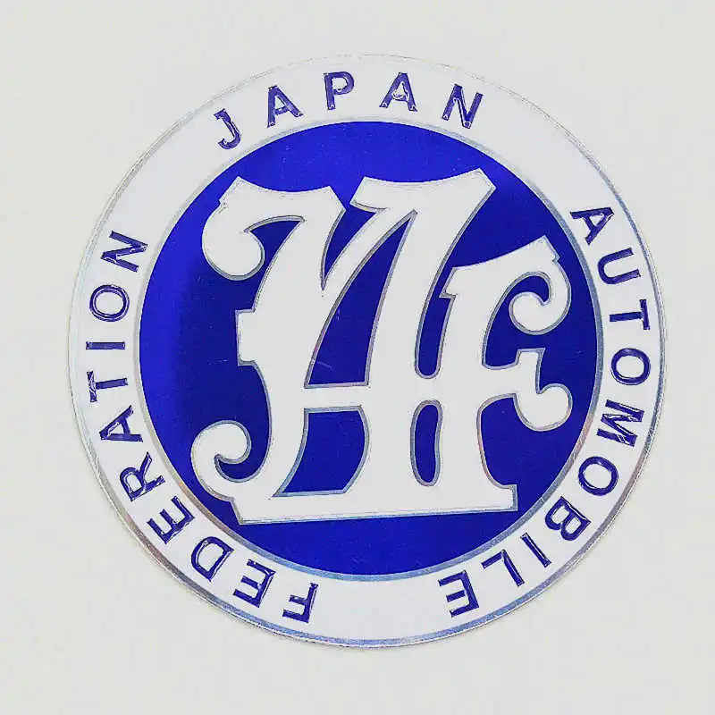 

JAF Badge Emblem 3D Metal Car Sticker Motor Decal JDM Front Grill Badge Blue Black Carbon Fiber Look Car Styling