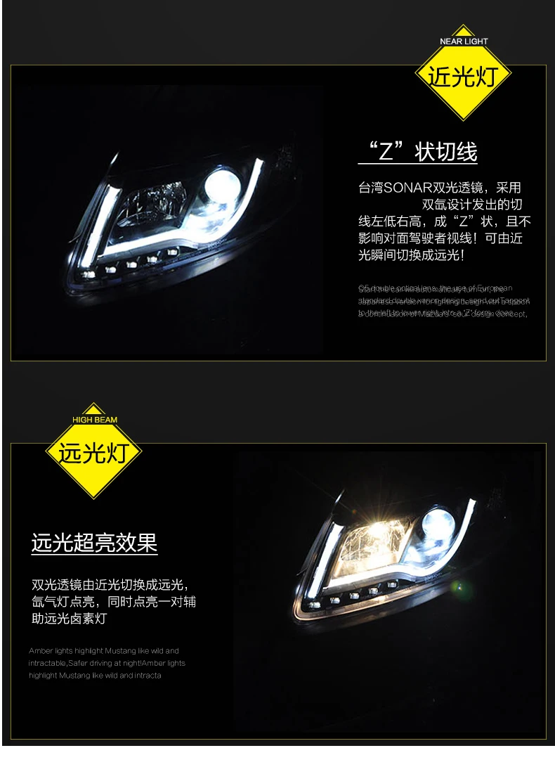 Для Audi A6 C5 фары 2005-2012 A6 светодиодный фары DRL Объектив двойной луч HID комплект ксеноновые Биксеноновые линзы автомобильный Стайлинг