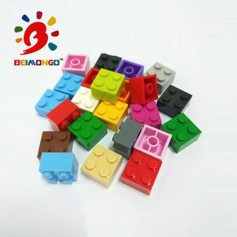 Бесплатная доставка! Строительные блоки BEIMONGO 2x2 150 шт. пикселей обучающие и