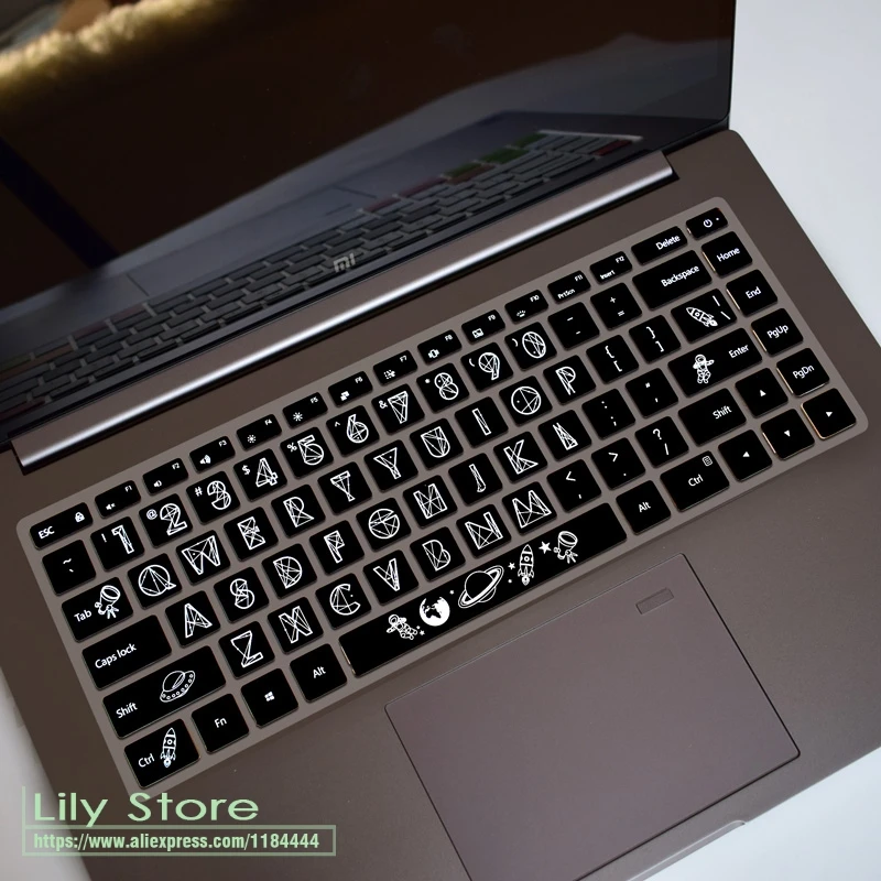 15 6 дюймовый силиконовый чехол для клавиатуры ноутбука Xiaomi Mi Notebook Pro аксессуар i7