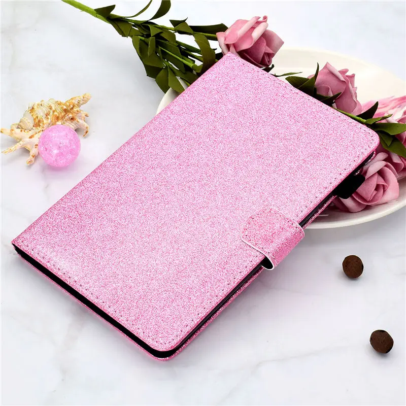 Блестящий чехол для samsung Galaxy Tab A 10,1 T510 T515 SM-T510 SM-T515 чехол Funda для планшета с откидной подставкой Чехол+ пленка+ ручка