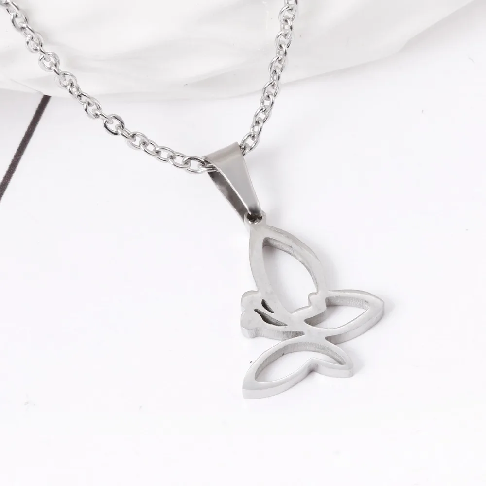 Everfast 1 шт. милый маленький бабочка кулон о цепи Чокеры Подвески насекомых Bijoux
