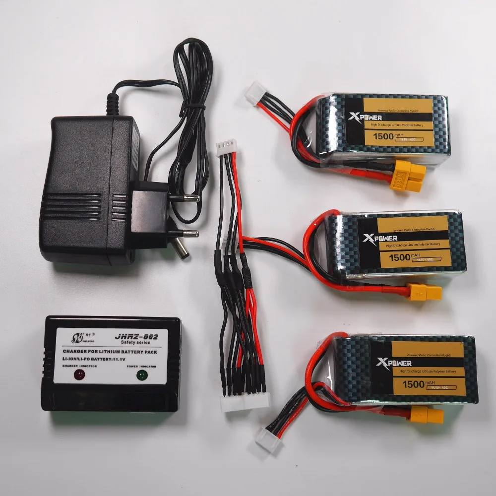 Литий полимерный аккумулятор xpower 3 шт. 11 1 В 1500 мАч 3S 40C MAX 60C XT60/T вилка и зарядное