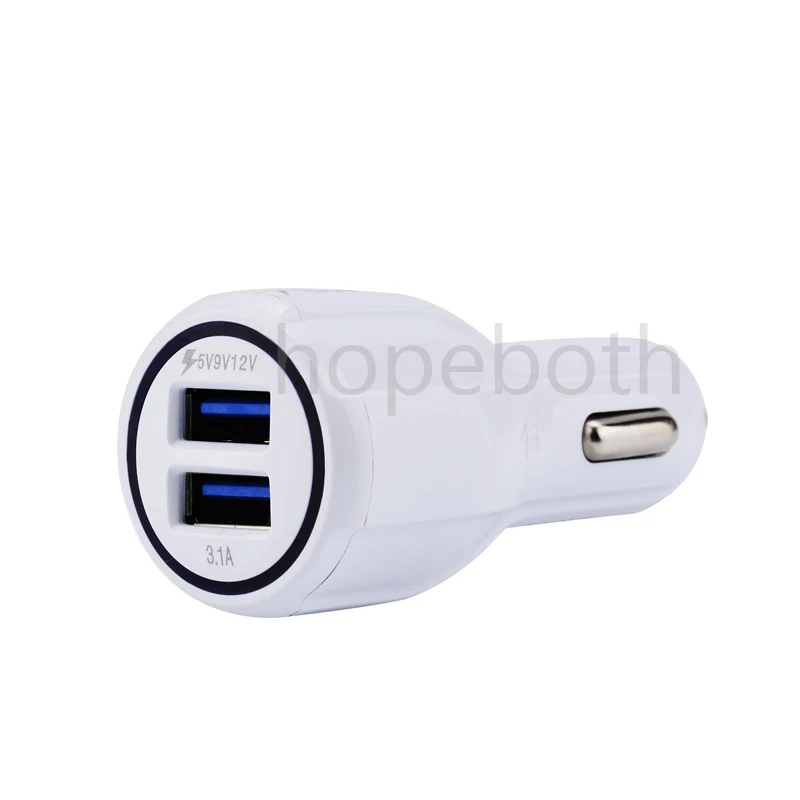 Быстрое зарядное устройство 2 USB порта быстрая зарядка автомобильное адаптер 5 В/9
