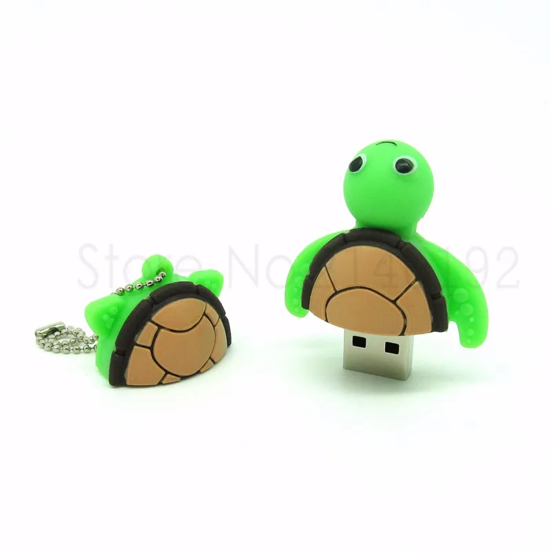 Usb флеш-накопитель мультфильм черепаха диск памяти ручка персонализированные 5