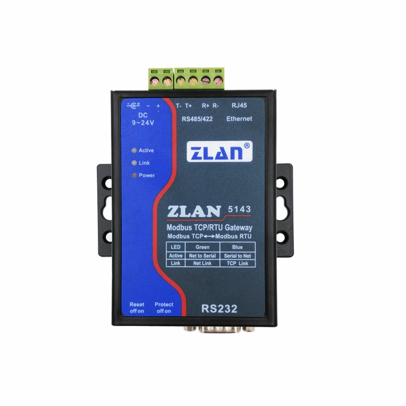 Последовательный сервер Modbus RTU и TCP взаимная передача ZLAN5143|rtu|transferrtu modbus |