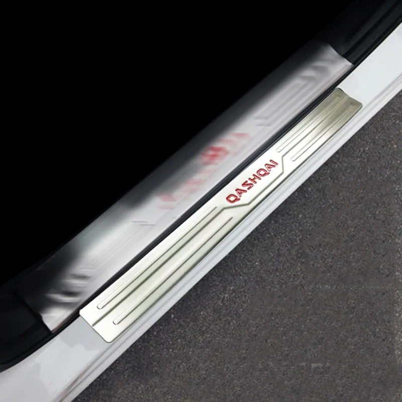 

For Nissan Qashqai J11 15 16 2017 Accessories Scuff Plate Door Sill Stainless Steel Welcome Pedal Protector Car Stickers Styling