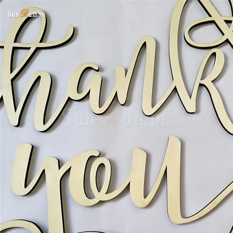 1 шт. Свадебный знак с надписью Thank You|Украшения своими руками для вечеринки| |