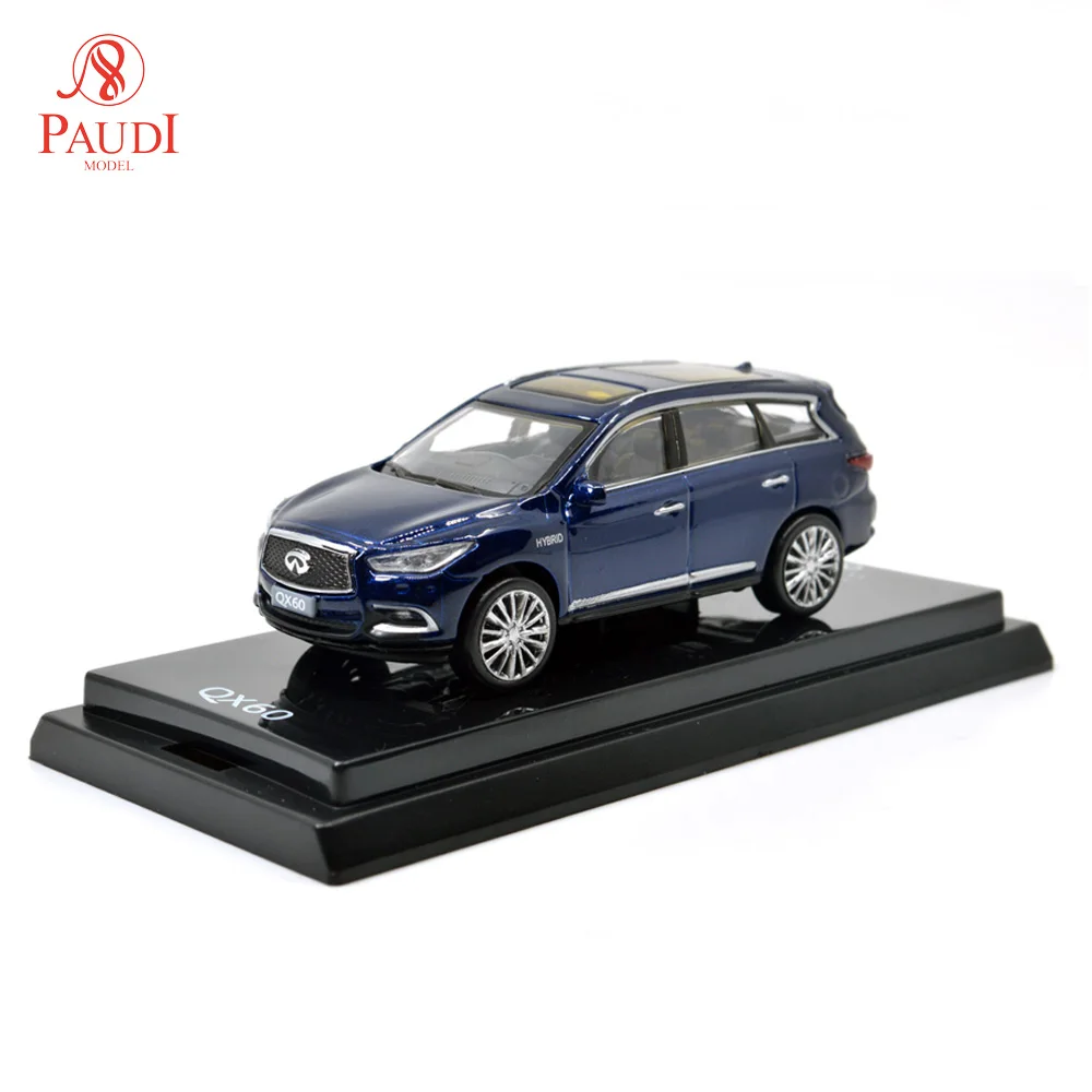 Модель Paudi 1/64 1:64 1 64 масштаб Infiniti QX60 2017 Синий литой игрушечный автомобиль