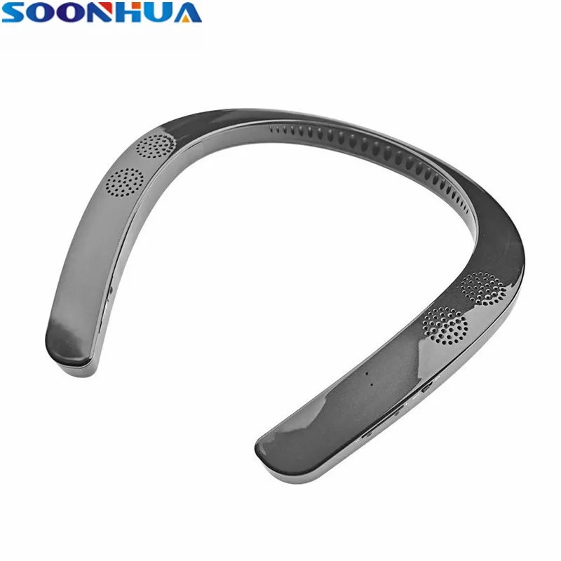 Беспроводные наушники SOONHUA с шейным ободом мини стерео Bluetooth динамик объемным