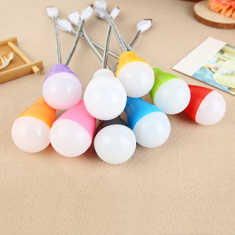 

USB LED Bulbs Night Light Emergency Led Lamp Adjustable Hose Energy Saving Lamp Plastic USB Led Lights(random color)