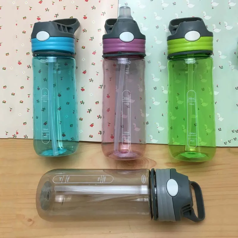 550 мл лидер продаж детская бутылка для питья с соломинкой Чашки Sippy складная