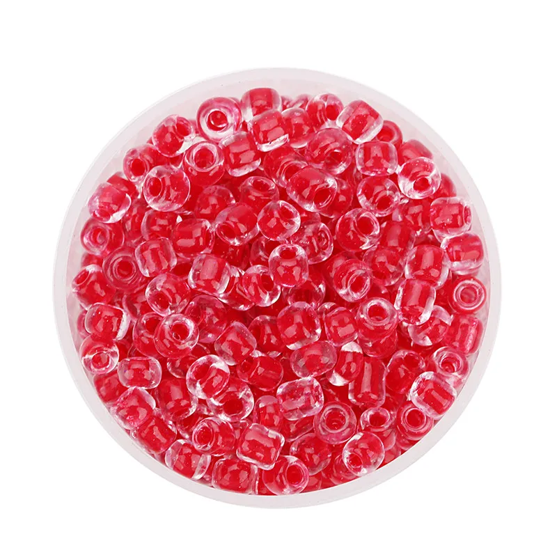 SAUVOO 500pcs/lot 8 Colors Glass Seed Beads Bulk Spacer Transparent Loose for DIY Women Jewelry Findings F7534 | Украшения и