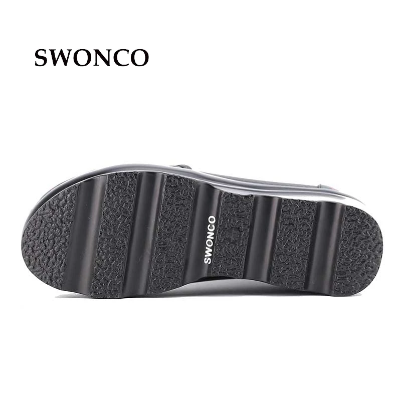 SWONCO/женская повседневная обувь на платформе Кроссовки танкетке Повседневная для