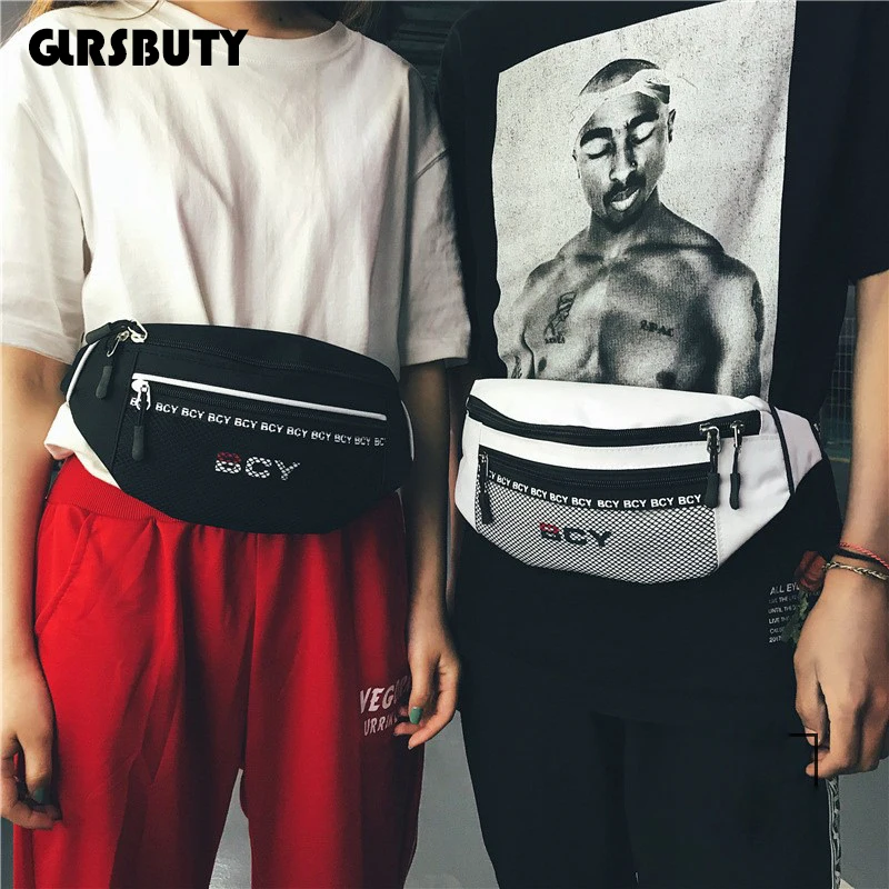 Для женщин поясная сумка 2019 Harajuku Стиль Хип хоп мода кошелек на пояс мужчин Слинг