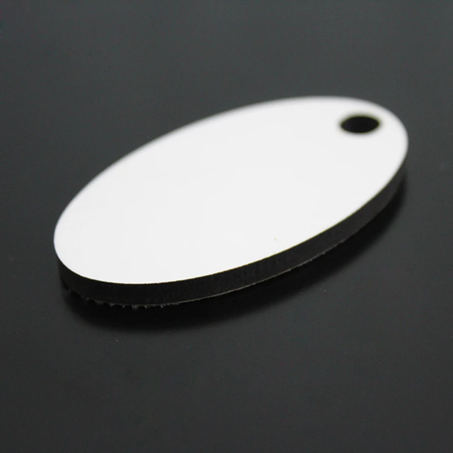 Новинка 10 шт. пустые DIY Овальные искусственные белые Брелоки для ключей