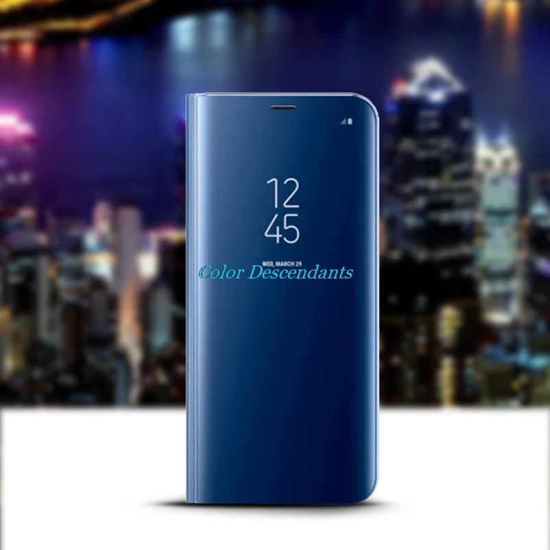 Чехол книжка с полная защита Экран Окно чехол для Samsung Galaxy S8 S7 S6 Edge Note 8 A7 A8 плюс 2018 J3