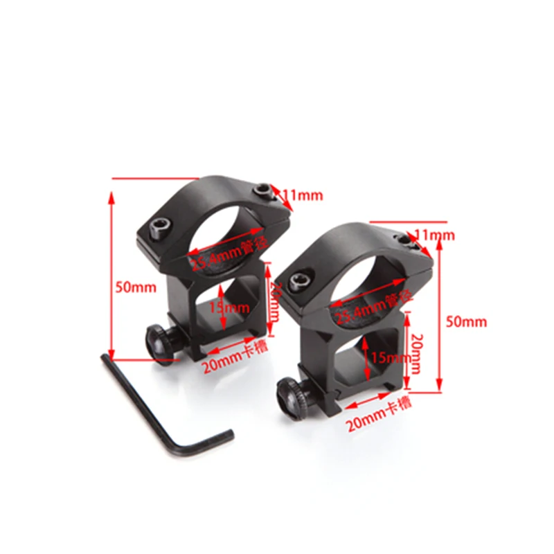 Крепление для фонарика 25 мм 1 дюйм высокопрофильное кольцо Вивер рейка крепление