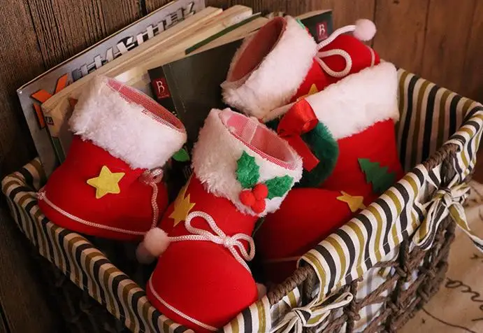 Рождественский Подарочный пакет Elf Spirit конфеты ботинки обуви чулки держатели