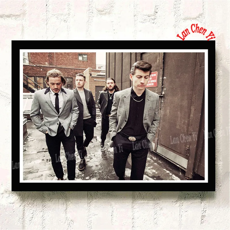 Армейский зеленый Arctic Monkeys музыкальная группа с белым покрытием бумажные плакаты Современная живопись плакаты настенные художественные картины для украшения гостиной - Цвет: Армейский зеленый