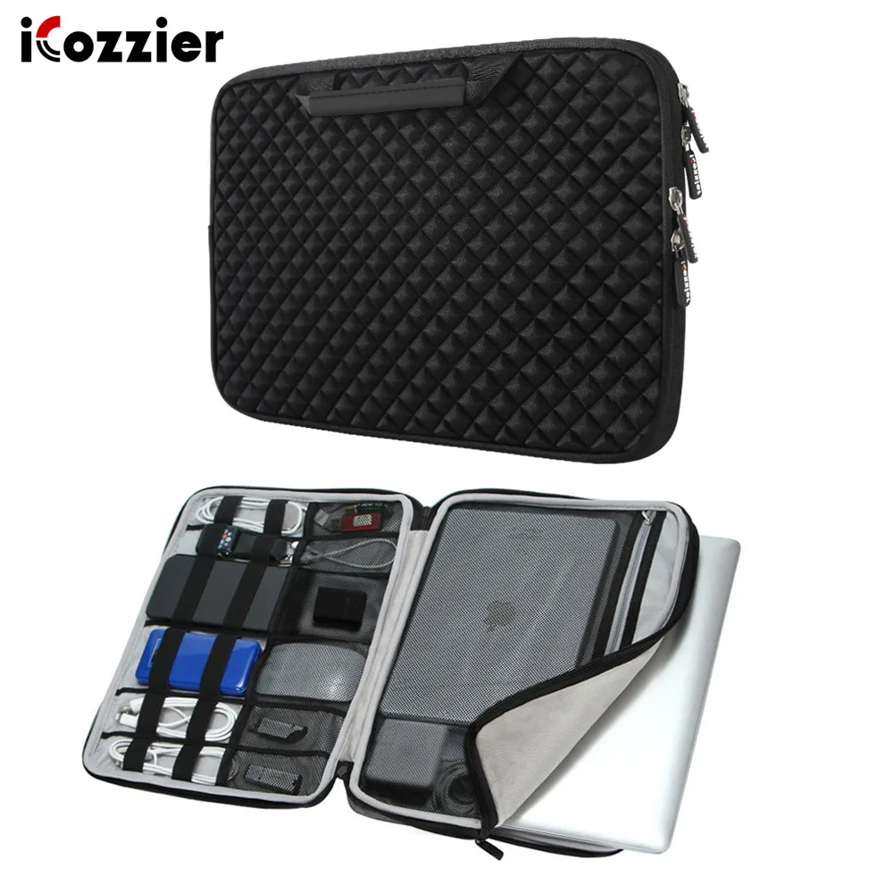 

iCozzier Laptop Sleeve Case Bag for Macbook Air 13 Pro 13 Pro 15'' New Retina 12 13 15 Cover Notebook Handbag 14" 13.3"15.6"