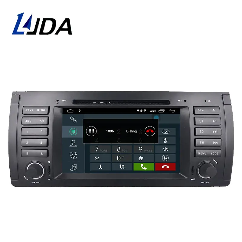 Автомобильный радиоприемник LJDA 1 Din Android 10 для BMW E39 X5 M5 E53 мультимедийный плеер
