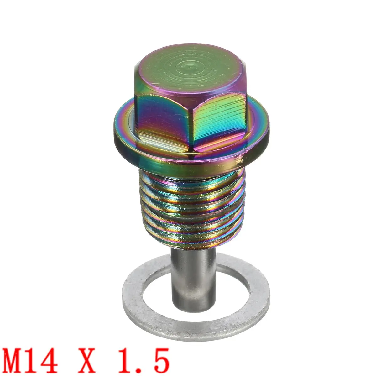 M14X1.5 Автомобильный Магнитный масляный поддон сливная пробка Болт Гайка M14X1.5 M12X1.25 M16X1.5 для Honda/Mitsubishi/Mazda/Nissan/Toyota - Название цвета: M14X1.5