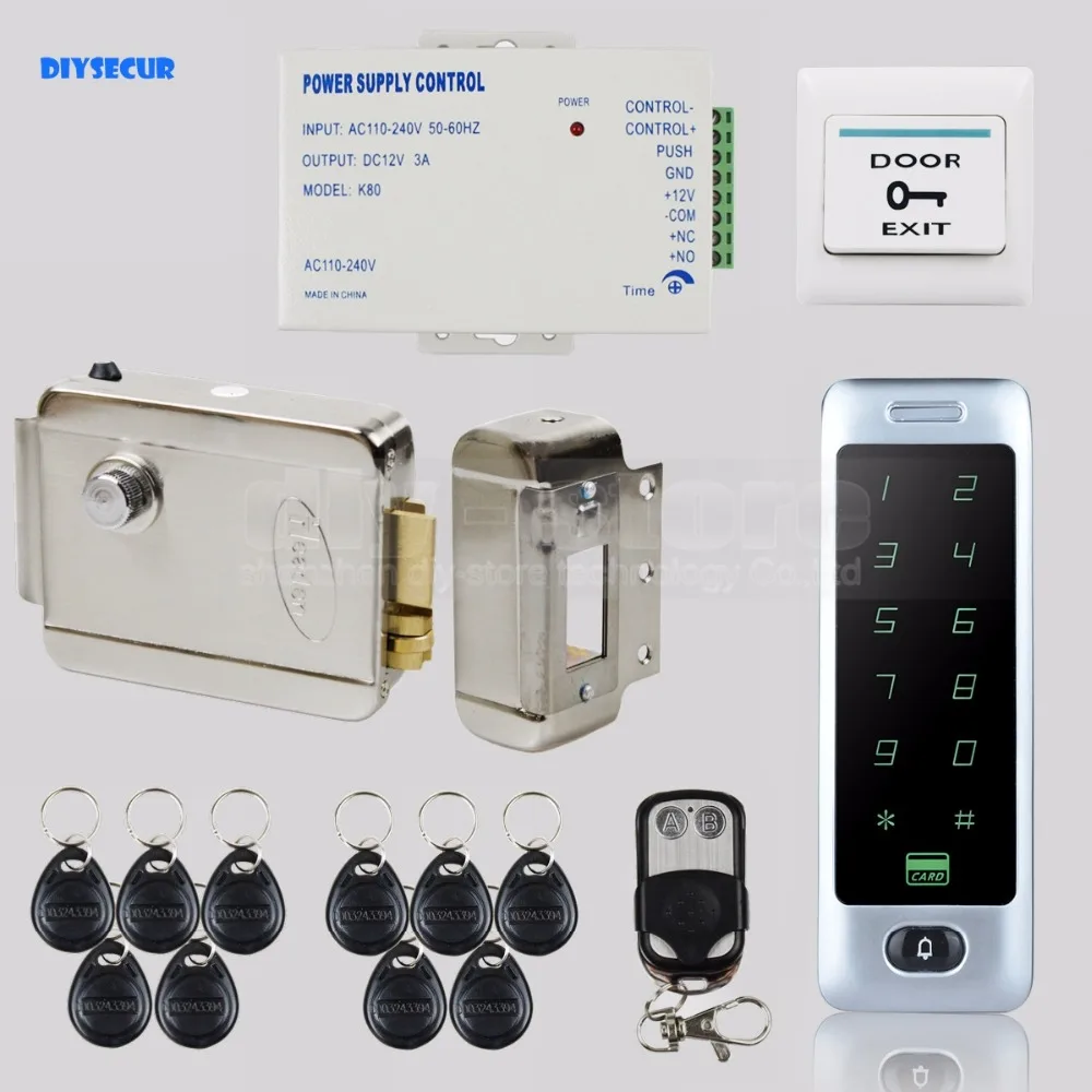 DIYSECUR RFID-считыватель с электрическим замком сенсорная панель пароль клавиатуры