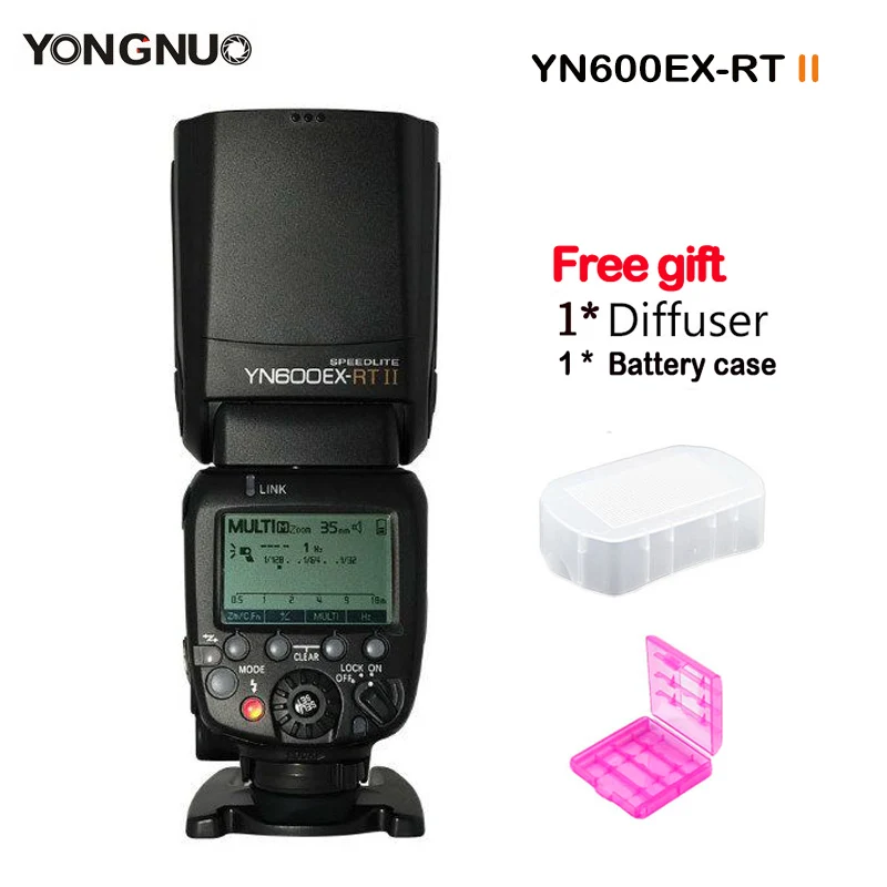 YONGNUO YN600EX RT II Flash Speedlite 2 4G Wireless HSS 1/8000s Master вспышка с режимом TTL для Canon DSLR Camera YN E3 as 600EX
