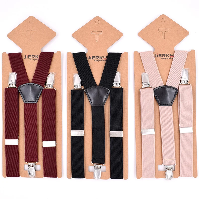 Детские подтяжки модные детские 3 зажима для мальчика брюки эластичный ремешок