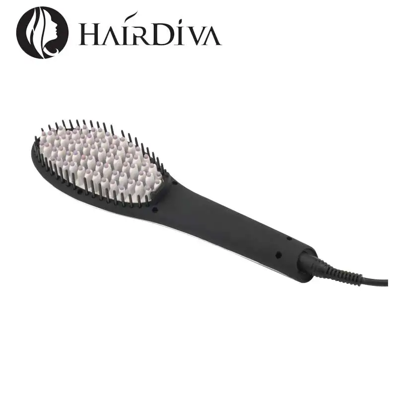 

HairDiva керамический выпрямитель для волос для быстрого выпрямления волос Расческа Выпрямитель для керамический