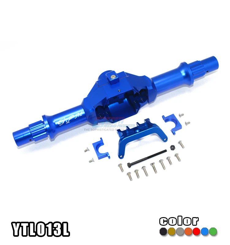 1/8 AXIAL YETI XL 90032 комплект корпуса заднего моста из алюминиевого сплава + ферма 1 YTL013L
