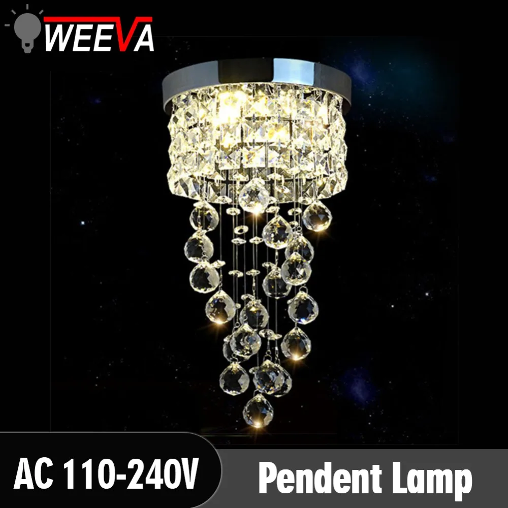 Светодио дный LED хрустальная люстра свет лампы современный блеск люстры