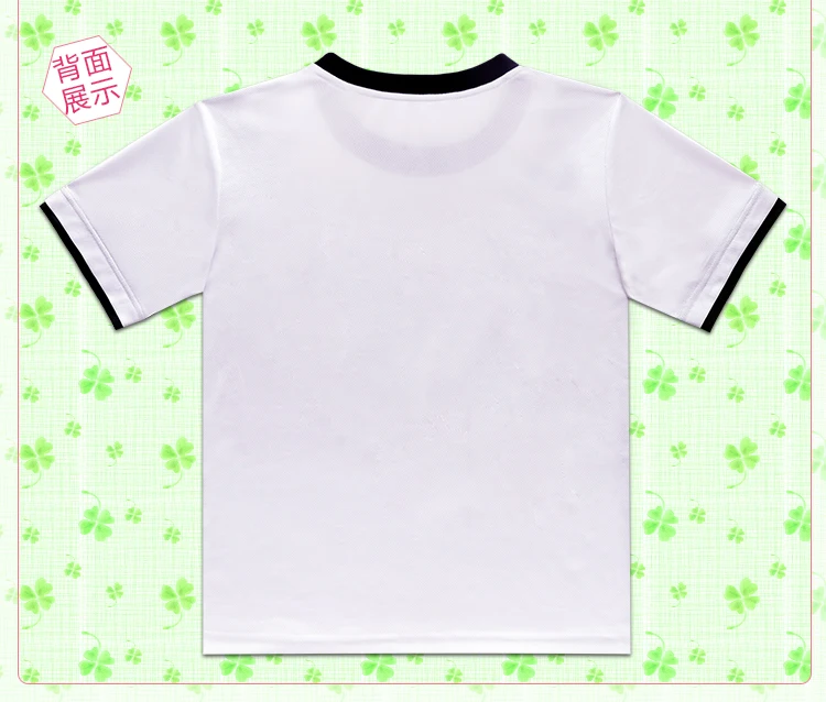 

Anime K Cosplay Isana Yashiro 2018 new casual short-sleeved round neck full color printing fashion men and women summer T-shirt
