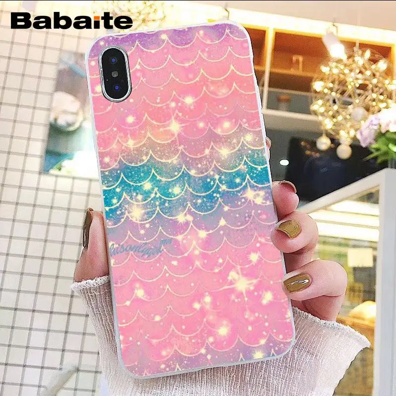 Babaite модная Русалка хвост Bling масштаб чехол для телефона iphone 11 Pro 11Pro Max 8 7 6S Plus 5 5S SE XR X XS MAX 10 Coque