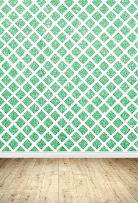 Allenjoy фотографии фоном зеленый блеск сетки в полоску деревянный пол фон для фото