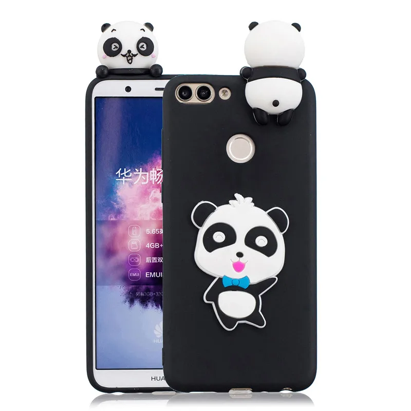 P 3D Милый Панда Единорог кактус силиконовый чехол для телефона на Fundas huawei P Smart/P Smart чехол Coque для женщин и детей - Цвет: P